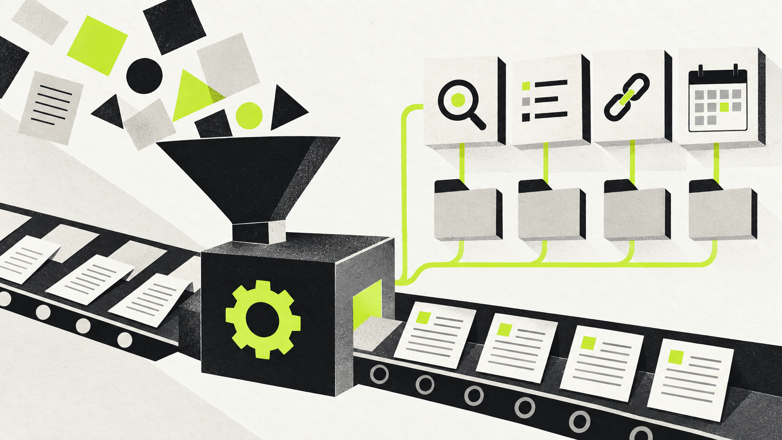 Editorial illustration: The Ultimate Guide to SEO Automation Software in 2026
