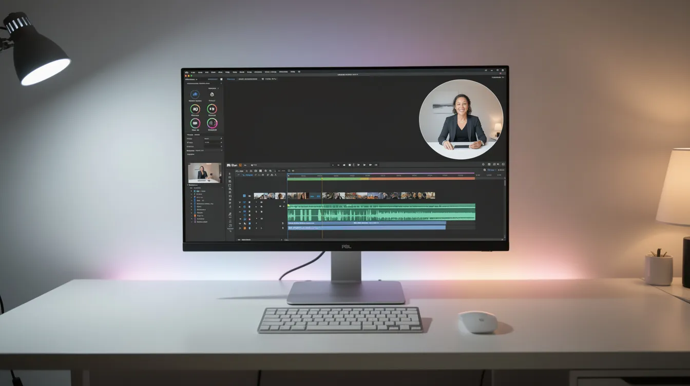 A computer screen showing the interface of Loom screen recording software, used for creating a professional video presentation.