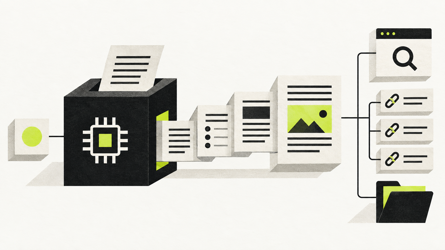 Editorial illustration: AI Blog Writer: The Complete Guide to Automating SEO Content