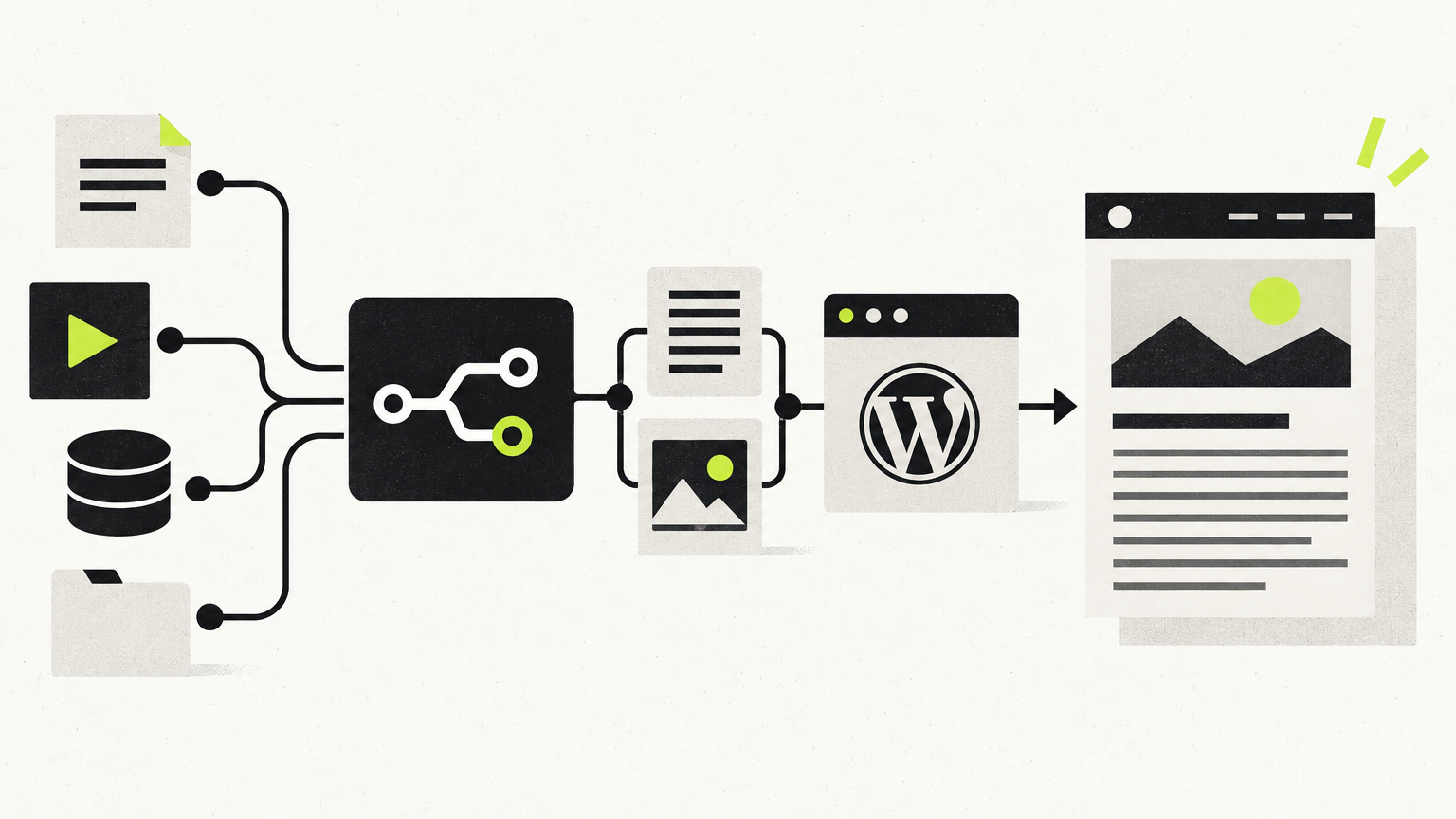 Editorial illustration: n8n WordPress Blog Automation: The Complete 2026 Guide