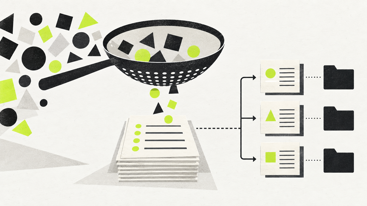 Editorial illustration: The Best AI Content Idea Generators of 2026 (And Why They're Not Enough)